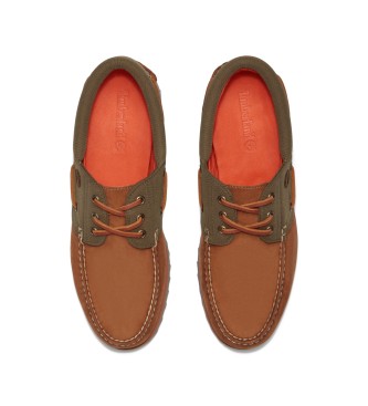 Timberland Authentic brown leather boat shoes