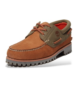 Timberland Authentic brown leather boat shoes