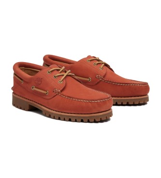 Timberland Avtentični usnjeni čolnarski čevlji rdeča