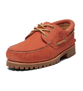 Timberland Avtentični usnjeni čolnarski čevlji rdeča