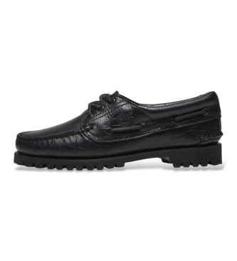 Timberland Mocassini nautici in pelle Authentic nero