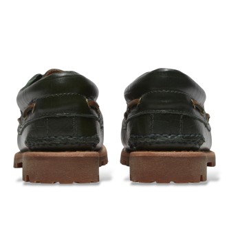 Timberland Mocassini nautici in pelle Authentic verde
