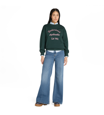 Timberland Camicia Oxford verde a maniche lunghe
