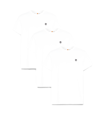Timberland Lot de 3 T-shirts blancs Dunstan River