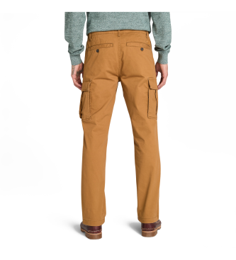 Timberland Pantaloni cargo in twill marrone Brookline