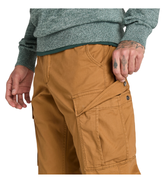 Timberland Pantaloni cargo in twill marrone Brookline
