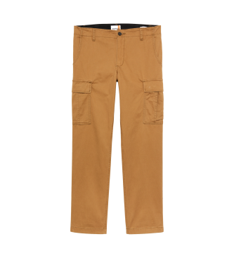 Timberland Pantaloni cargo in twill marrone Brookline