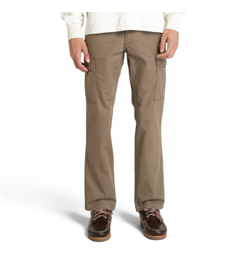 Timberland Pantaloni cargo in twill marrone Brookline