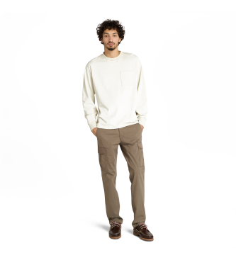 Timberland Pantaloni cargo in twill marrone Brookline