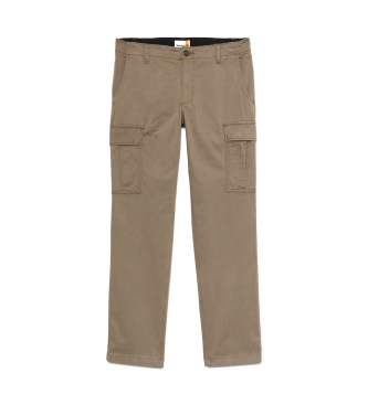 Timberland Pantaloni cargo in twill marrone Brookline