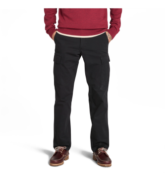 Timberland Pantaln cargo de sarga Brookline negro