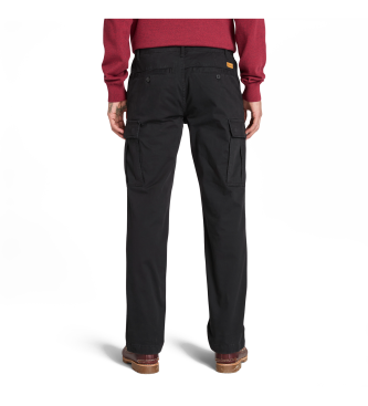 Timberland Pantaln cargo de sarga Brookline negro