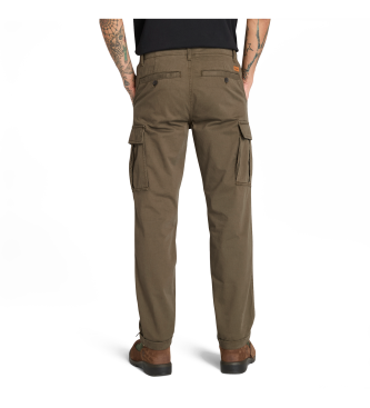 Timberland Pantaloni cargo in twill verde Brookline 
