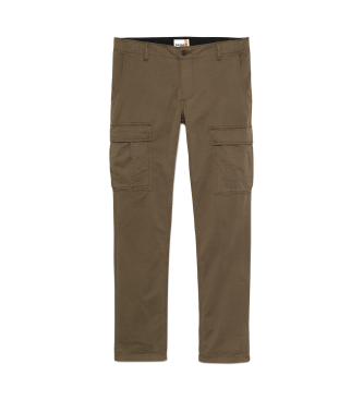 Timberland Pantaloni cargo in twill verde Brookline 