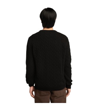 Timberland Phillips Brook Cable Crew Neck Pullover Schwarz/Pavement schwarz