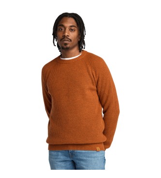 Timberland Phillips Brook Pullover mit braunen Raglanrmeln