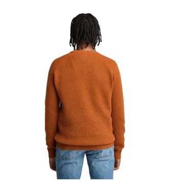 Timberland Phillips Brook Pullover mit braunen Raglanrmeln