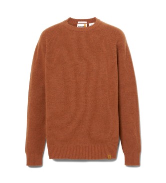 Timberland Phillips Brook Pullover mit braunen Raglanrmeln