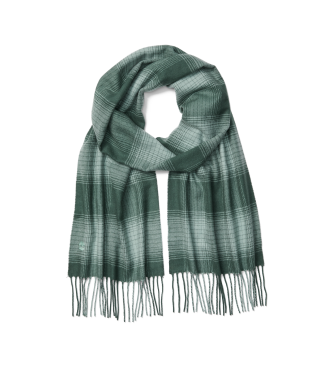 Timberland Grn karierter Strickschal