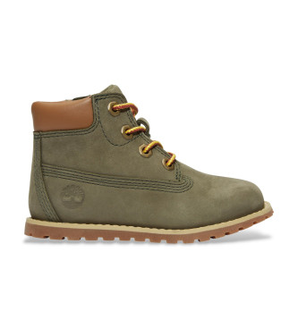 Timberland Botines de Piel Pokey Pine verde