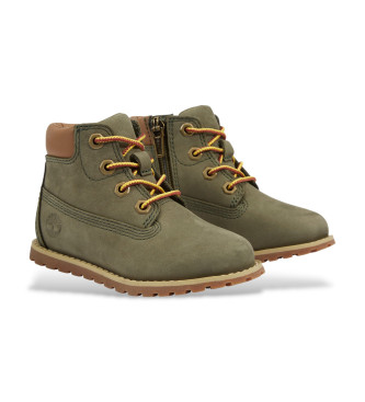 Timberland Botines de Piel Pokey Pine verde