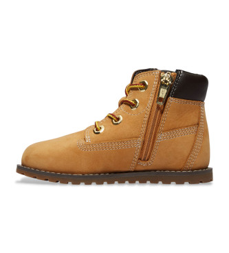 Timberland Brown Pokey Pine Leather Ankle Boots