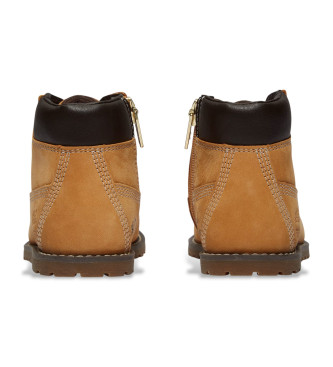Timberland Brown Pokey Pine Leather Ankle Boots
