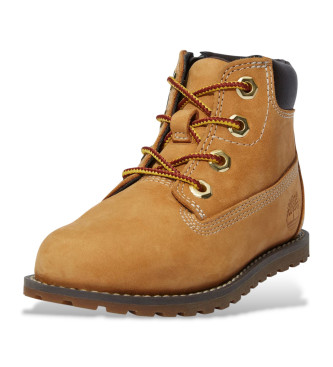 Timberland Brown Pokey Pine Leather Ankle Boots