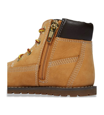 Timberland Brown Pokey Pine Leather Ankle Boots