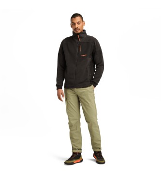 Timberland Polartec-Mischfleece mit durchgehendem Reiverschluss, schwarz