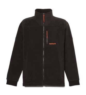 Timberland Polartec-Mischfleece mit durchgehendem Reiverschluss, schwarz