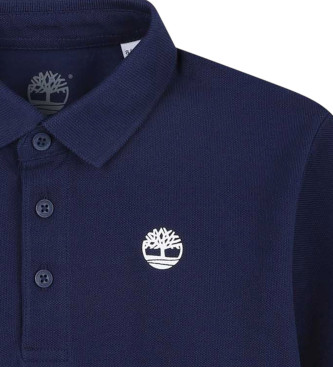 Timberland Granatowa koszulka polo z krótkim rękawem