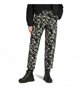 Timberland Pantaln estampado negro