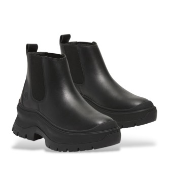 Timberland Roxie Lane black leather chelsea ankle boots