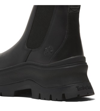 Timberland Czarne skórzane buty za kostkę Roxie Lane