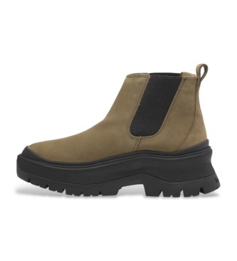 Timberland Roxie Lane Grne Chelsea-Stiefeletten aus Leder