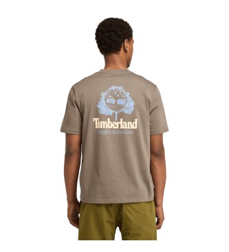 Timberland Rugged Active Gear Rckengrafik-T-Shirt braun