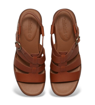 Timberland Bellevaux Bellevaux Brown Fisherman Leather Sandals