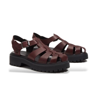 Timberland Stone Street burgundy platform sandal