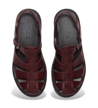 Timberland Stone Street burgundy platform sandal