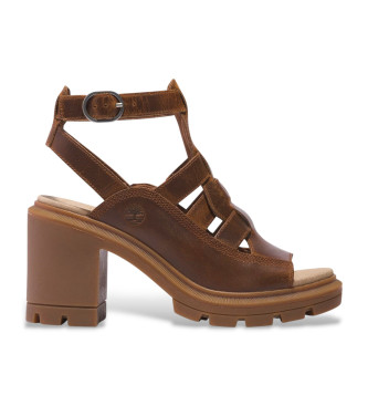 Timberland Brown Allington Heights leather crab sandals