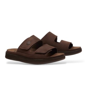 Timberland Skórzane sanda?y Casco Cove w kolorze ciemnobr?zowym