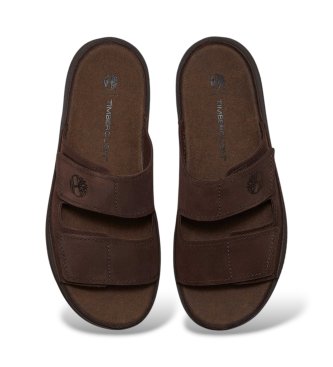 Timberland Skórzane sanda?y Casco Cove w kolorze ciemnobr?zowym