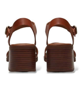 Timberland Sandalias de Piel con tira trasera Bellevaux marrón