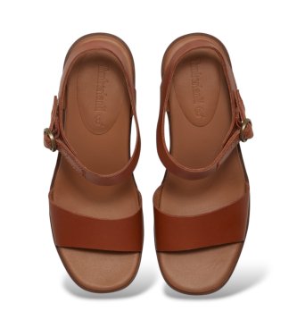 Timberland Sandalias de Piel con tira trasera Bellevaux marrón