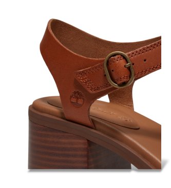 Timberland Sandalias de Piel con tira trasera Bellevaux marrón