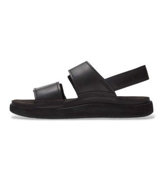 Timberland Black Casco Cove Leather Sandals with back strap