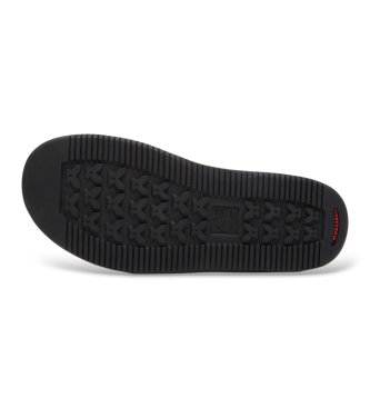 Timberland Black Casco Cove Leather Sandals with back strap