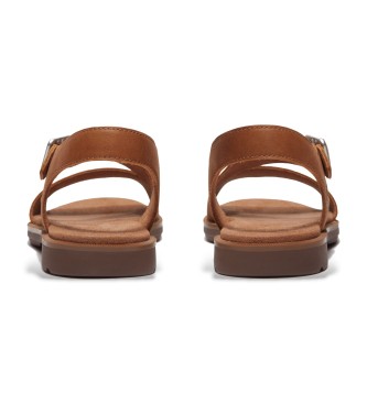 Timberland Sandálias Calista Bay em pele castanha