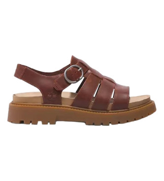 Timberland Clairemont Way Fisherman leather sandals red